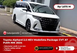 [FULLSPEC] Toyota Alphard 2.5 HEV Hybrid Modelista TSS CVT AT NIK 2024