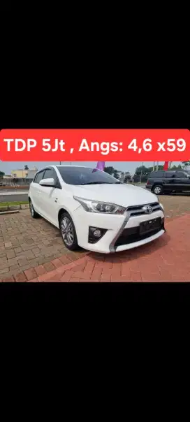 (TDP 5) Toyota Yaris G 2017 A/T (Mesin Baru)