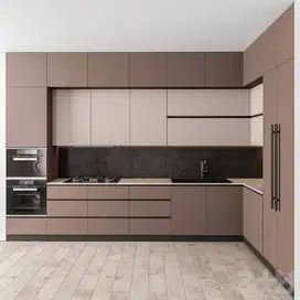 Backdrop TV, Kitchen set Minimalis/Lemari