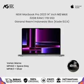 (iBox) New Macbook Pro M2 Max 14” Inch 2023 32GB 1TB Resmi Indonesia