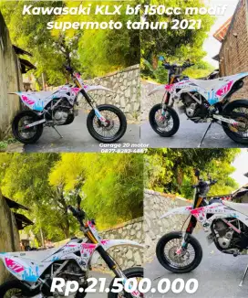 Kawasaki KLX bf 150cc modif supermoto tahun 2021