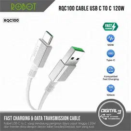 ROBOT Kabel Data RQC100 Cable USB-A to Type-C 120W Fast Charging for i