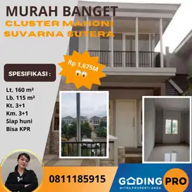 Jual Cepat Cluster Mahoni Lt. 160/115 Suvarna Sutera Cikupa Tangerang