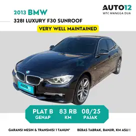 2013 BMW 328I LUXURY F30 SUNROOF BLACK ON BEIGE JAKARTA