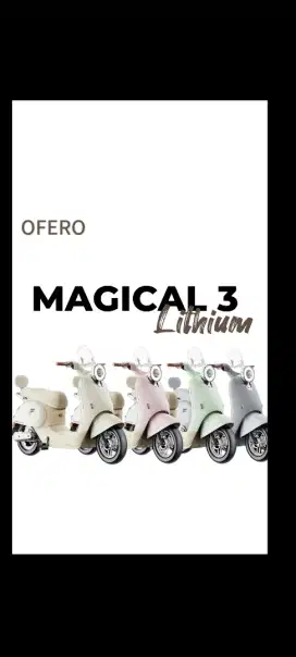 E-BIKE SEPEDA LISTRIK OFERO TIPE MAGICAL 3 LITHIUM