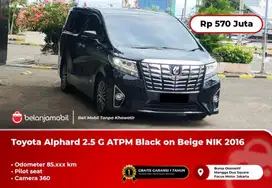 [ PILOT SEAT ] Toyota Alphard 2.5 G ATPM Camera360 Black 2016/2017