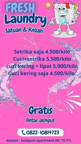 Terima laundry dengan harga murah