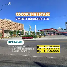 Tanah Dijual Dekat Bandara Internasional Yogyakarta (YIA), Siap AJB