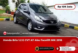 [ WARRANTY ] Honda Brio 1.2 E CVT AT Abu Facelift 2016/2017