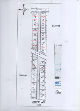 KAVLINGAN TANAH MURAH DI GENTAN BISA DI BANTU KPR