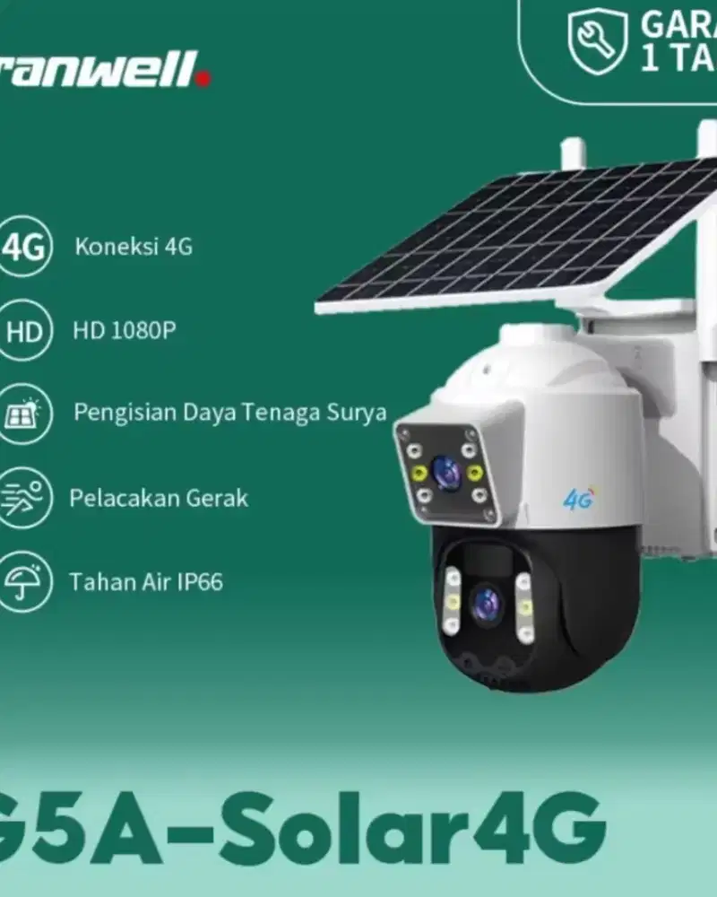 Cctv sim card tenaga Surya outdoor waterproof pantau lewat hp