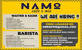 LOKER WAITER, KASIR, BARISTA