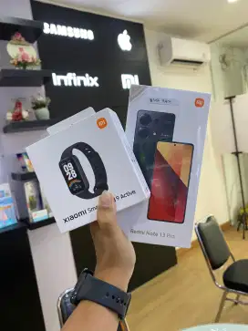 REDMI NOTE 13PRO 8/256 BLACK FREE BAND 9 ACTIVE BARU MASIH TERSEGEL