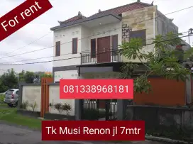 Rent rumah 2lt kaw premium tk musi renon jl7mtr dkt lapangan,kuliner