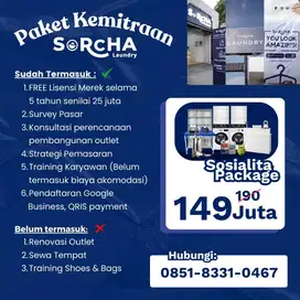 Franchise Sorcha Laundry (Sosialita Package)