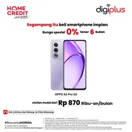 Segampang Itu Cicilan HP OPPO A3 Pro 5G 8/256GB Tanpa Kartu Kredit