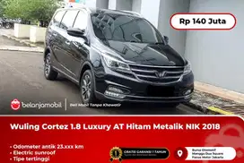 [ KM ANTIK 23RB ] Wuling Cortez 1.8 Luxury Sunroof AT Hitam  2018/2019