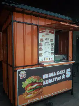 Booth kontainer & gerobak jualan