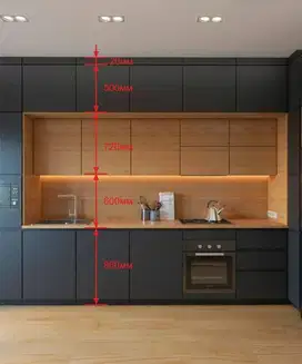 Kitchen Set HPL/Duco Bacdrop Tv Mini Bar