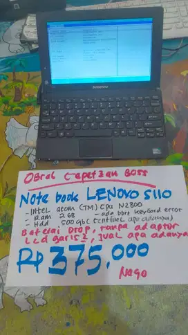 SALE NOTEBOOK LENOVO MURAH