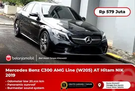 [ LOW KM 20RB ] Mercedes Benz C300 AMG Line (W205) AT Hitam 2019/2020