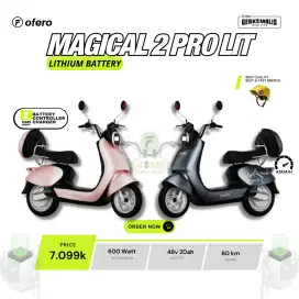 Sepeda Listrik Ofero Magical 2 Pro Lithium Garansi Resmi