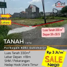 Tanah strategis ideal siap bangun di jalan mangesti Gentan