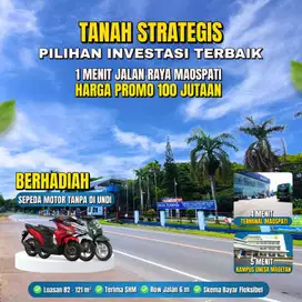 Investasi Tanah Kavling Dekat Kampus Unesa Magetan,Bonus Motor Scoopy