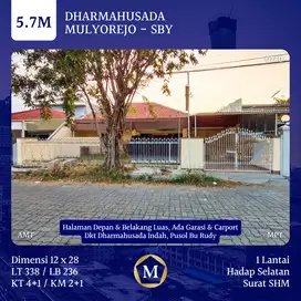 Rumah Luas Dharmahusada Indah Utara Surabaya Timur dkt UNAIR Gubeng