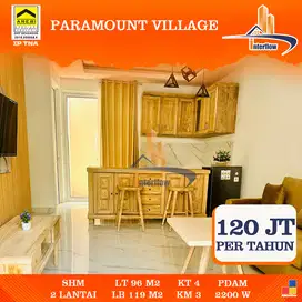 DISEWAKAN RUMAH BAGUS 2 LANTAI FULL FURNISH DAERAH PARAMOUNT VILLAGE S