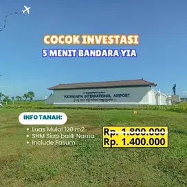 Tanah Dijual Dekat Bandara YIA Jogja, Harga Terbaik, SHM, Siap AJB