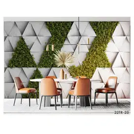 Wallpaper Dinding 3D Custom Desain Korden Gorden Vitrase