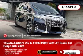 [LOW KM] Toyota Alphard 2.5 G ATPM TSS Pilot Seat AT Black NIK 2022