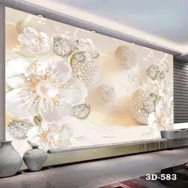 Wallpaper Dinding 3D Custom Desain Korden Gorden Vitrase