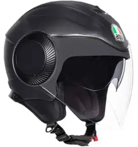 Helm Halfface AGV Orbyt-Hitam Doff_Size.L'Original Branded