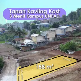 Tanah SHM Peruntukan Kosan Atau Hunian Jatinangor 90 m²