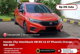 [ LOW KM 34RB ] Honda City Hatchback HB RS 1.5 AT Orange 2021/2022