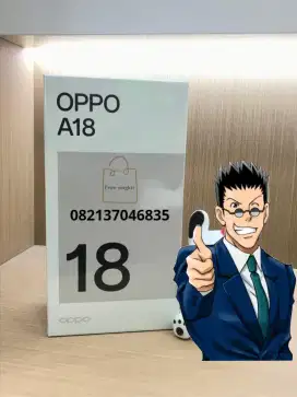 OPPO A18 4/128 NEW SEGEL GARANSI RESMI BISA COD FREE ONGKIR