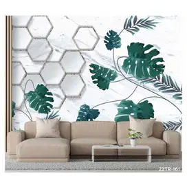 Wallpaper Dinding 3D Custom Desain Korden Gorden Vitrase