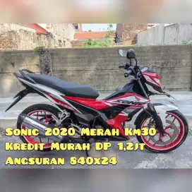 Sonic 2020 Putih Merah Km30rban