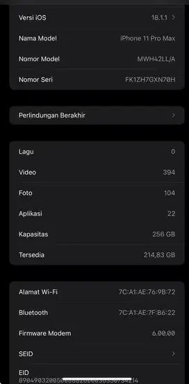 Promax 256 iPhone 11 Bea cukai