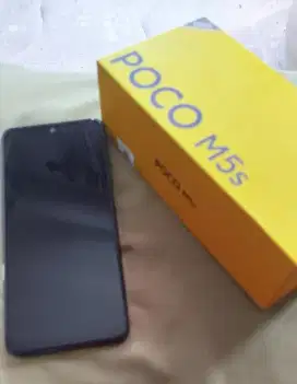 Poco M5s 4/64 grey full set siap pakai