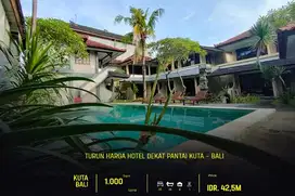 TURUN HARGA DIJUAL HOTEL DEKAT PANTAI KUTA