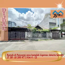 DIJUAL Rumah di Pancoran area komplek Ligamas Jakarta Selatan - LS