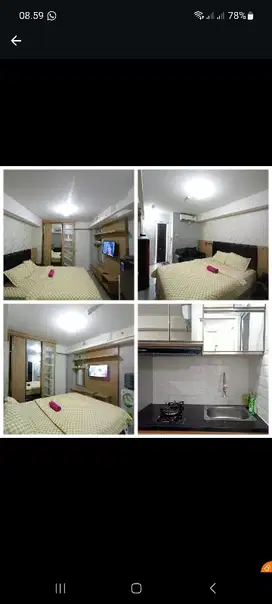 Disewakan apartemen harian Green Pramuka