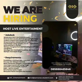 Lowongan Kerja Live Streaming Fulltime