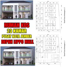 Rumah Kos 2 Lantai Pusat Kota Jember Depan Lippo Mall