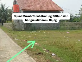 Dijual Murah  Tanah Kavling 200m² siap bangun di  Daon  Rajeg