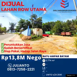 Dijual Lahan Siap Pakai Hadap Jalan Raya di Batu Ampar Batam