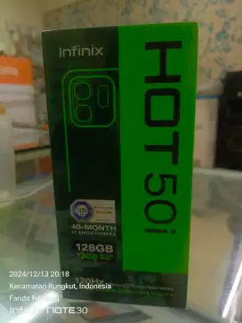 Infinix hot 50i 6+6/128gb baru garansi resmi bisa TT Kredit